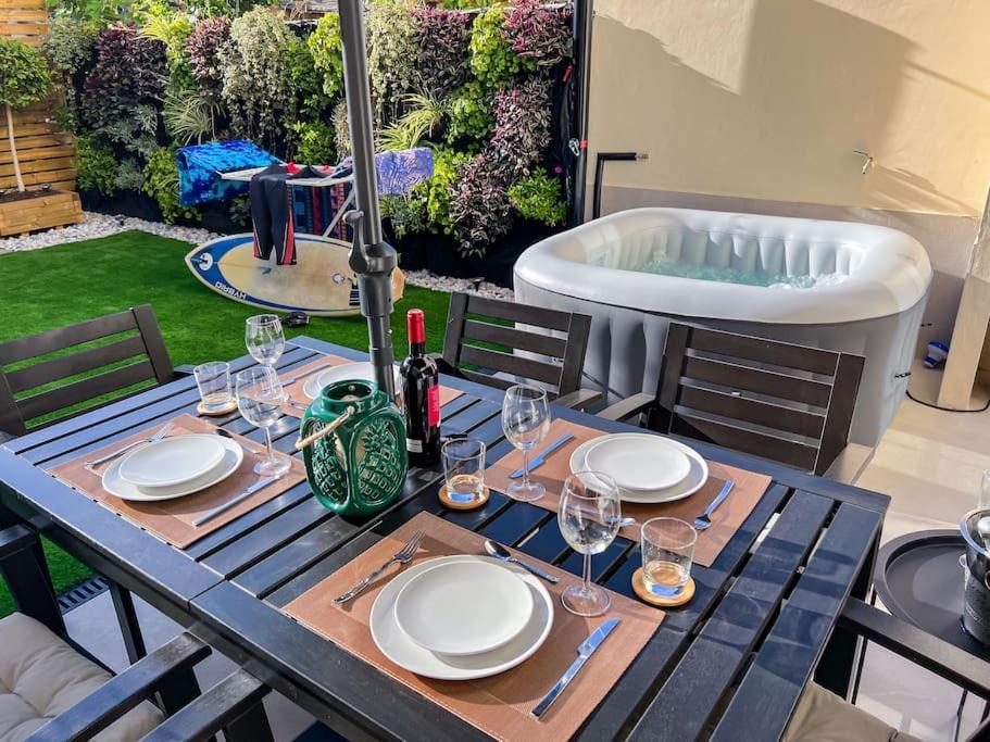 Relaxing Garden Los Cristianos Con Jacuzzi Y Barbacoa Arona  Buitenkant foto